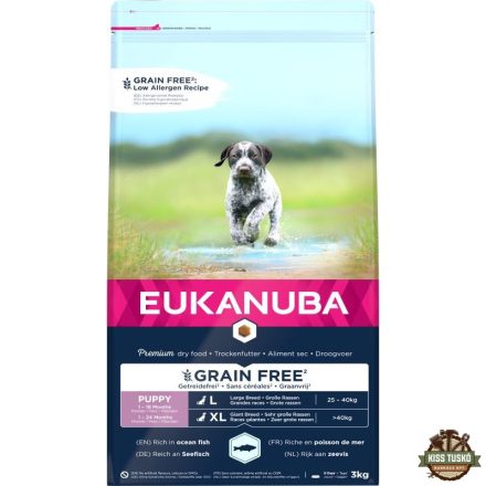 Eukanuba Puppy & Junior Grain Free Large Ocean Fisch 3kg
