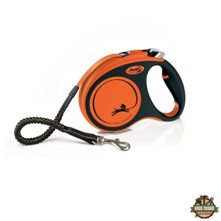 Flexi Xtreme szalagos automata póráz M 5m, narancs 35kg-ig