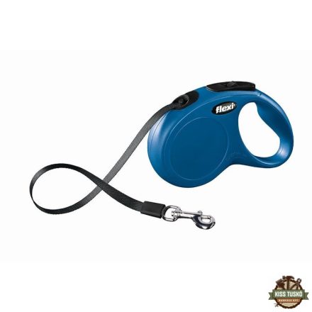 Flexi New Classic szalagos automata póráz M 5m 25kg-ig kék