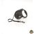 Flexi Black Design szalagos automata póráz S 5m 15kg-ig ezüst
