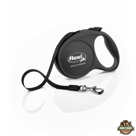 Flexi Fun 5m szalagos automata póráz L 50kg-ig fekete