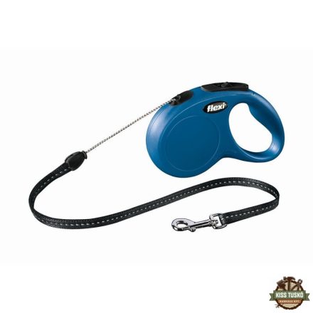Flexi New Classic zsinóros automata póráz S 5m 12kg-ig kék
