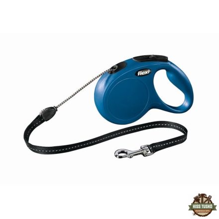 Flexi New Classic zsinóros automata póráz S 8m 12kg-ig kék