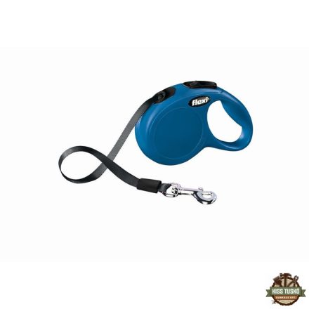 Flexi New Classic szalagos automata póráz XS 3m 12kg-ig kék