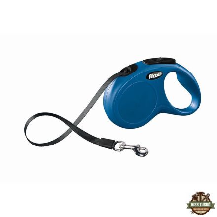 Flexi New Classic szalagos automata póráz S 5m 15kg-ig kék