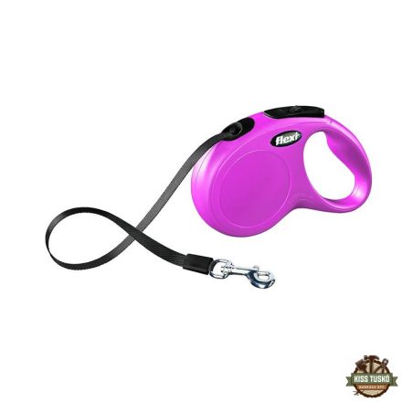Flexi New Classic szalagos automata póráz S 5m 15kg-ig pink