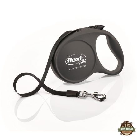 Flexi Fun 5m szalagos automata póráz M 25kg-ig fekete