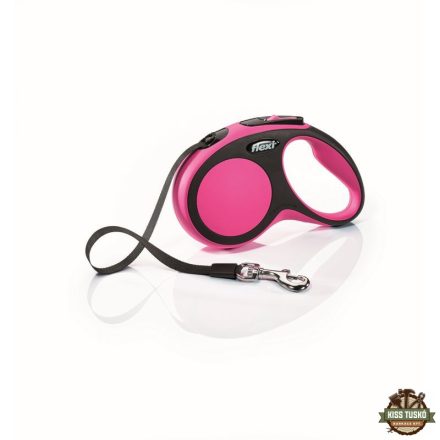 Flexi New Comfort szalagos automata póráz S 5m 15kg-ig rose