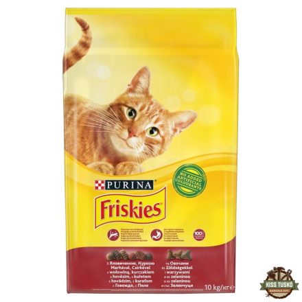 Friskies Száraz Macska Hús+Csirke+Zöldség 10kg