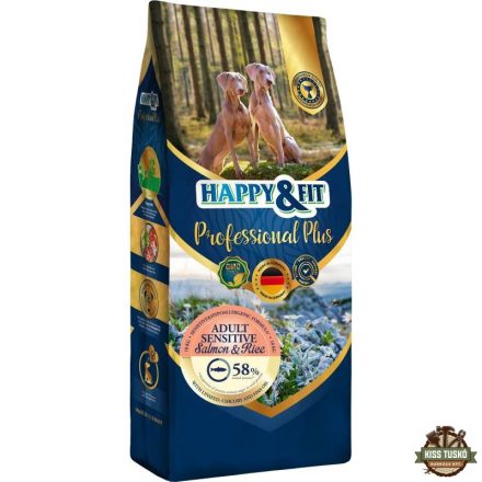 Happy&Fit Professional Plus Adult Sensitive Salmon & Rice 18kg