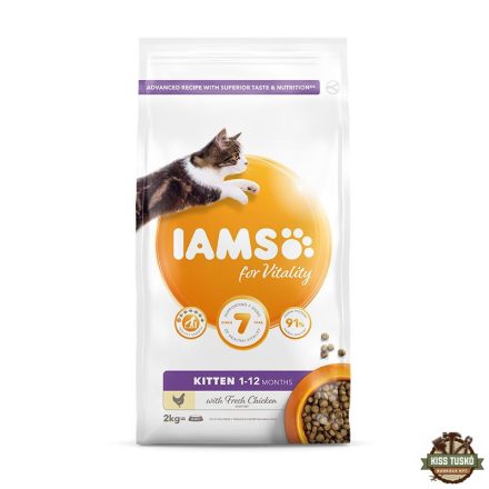 Iams Cat Kitten csirke macskatáp 2kg