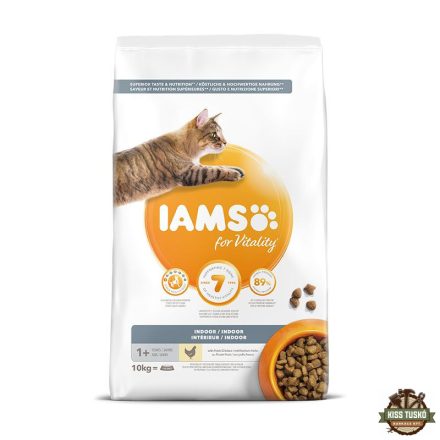 Iams Cat Adult Indoor csirke macskatáp 10kg
