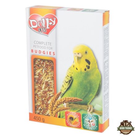 Dolly Mageleség Hullámospapagájoknak Dobozos 450g