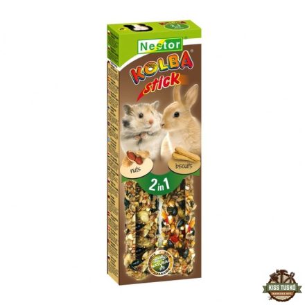 Nestor Dupla Rúd Rágcsálónak Mogyoró+Biscuit 115gr