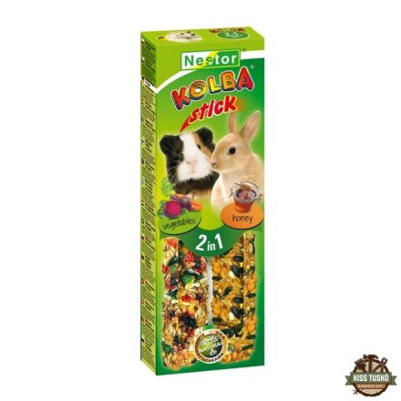 Nestor Dupla Rúd Rágcsálónak Méz+Zöldség 115gr