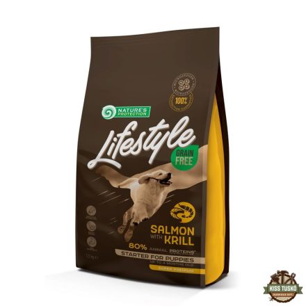 Natures Protection Lifestyle Dog Starter Grain Free Salmon with krill 1,5kg