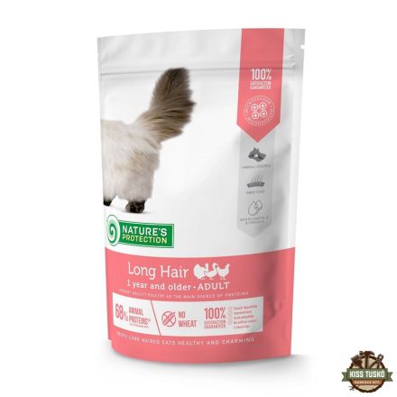 Natures Protection Cat Adult Long Hair Poultry 400g