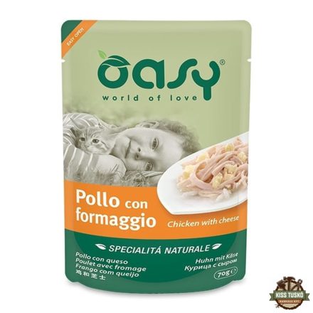 Oasy Cat Alutasak Natural Chicken & Cheese 70g