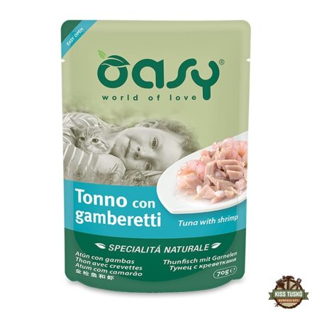 Oasy Cat Alutasak Natural Tuna & Shrimp 70g