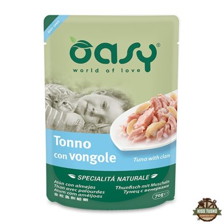 Oasy Cat Alutasak Natural Tuna & Clam 70g