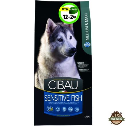 Cibau Sensitive Fish Medium/Maxi 12+2kg Promo