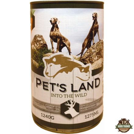 Pet s Land Dog Konzerv Vadhús répával 1240g