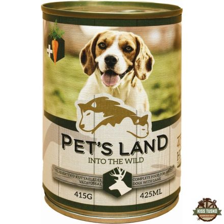 Pet s Land Dog Konzerv Vadhús répával 415g