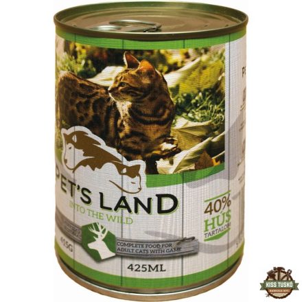 Pet s Land Cat Konzerv Vadhús répával 415g