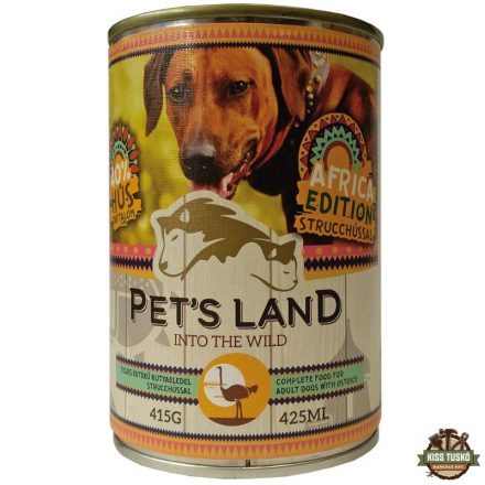 Pet s Land Dog Konzerv Strucchússal Africa Edition 415g
