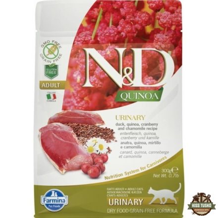 N&D Cat Quinoa Urinary kacsa 300g