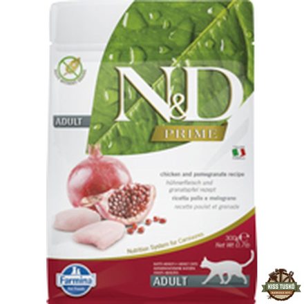 N&D Cat Prime csirke & gránátalma adult 300g