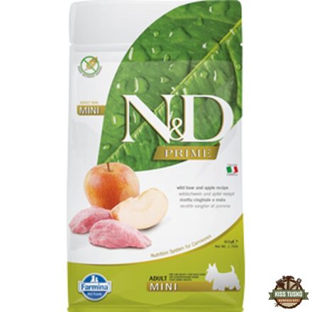 N&D Prime Dog vaddisznó&alma adult mini 800g