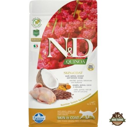 N&D Cat Quinoa Skin & coat fürj 1,5kg