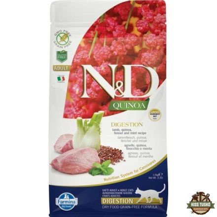 N&D Cat Quinoa Digestion bárány 1,5kg