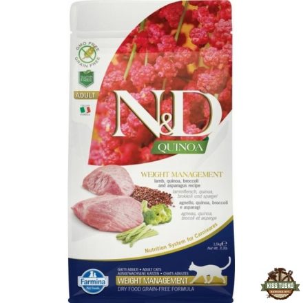 N&D Cat Quinoa Weight Management bárány 1,5kg