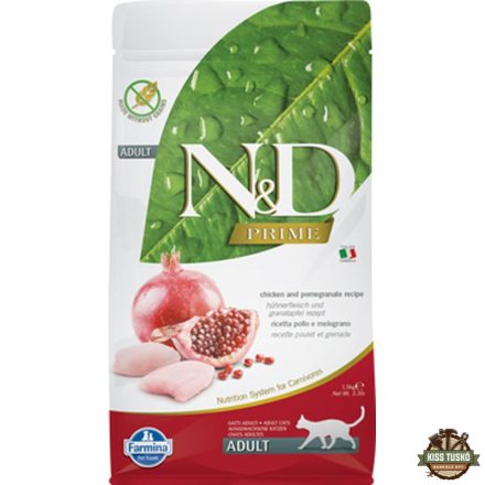 N&D Cat Prime csirke & gránátalma adult 1,5kg