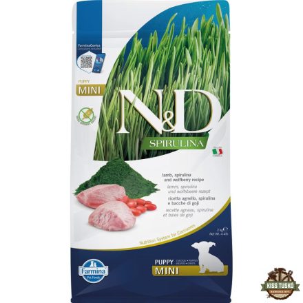 N&D Spirulina Dog bárány puppy mini 2kg