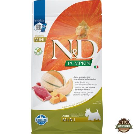 N&D Pumpkin Dog kacsa & sütőtök,sárgadinnye adult mini 2kg