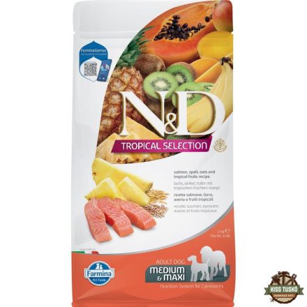 N&D Tropical Selection Dog Salmon Adult medium & maxi 2kg