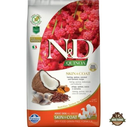 N&D Quinoa Dog Skin & coat hering 2,5kg