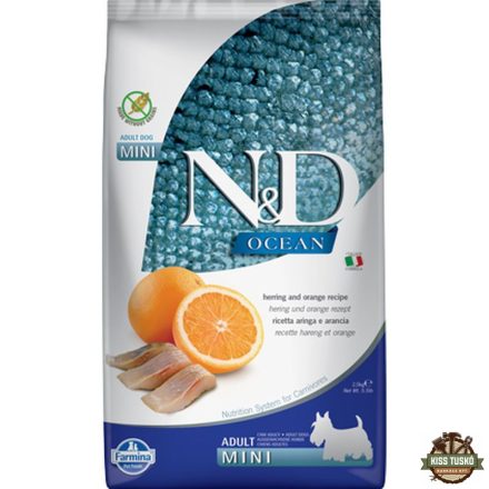 N&D Dog Ocean Adult mini hering & narancs 2,5kg