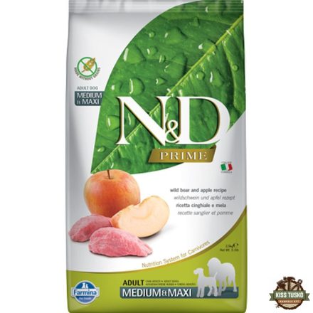 N&D Dog Prime vaddisznó & alma adult medium & maxi 2,5kg