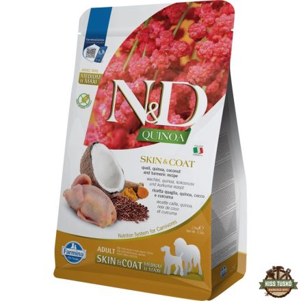 N&D Quinoa Dog Skin & coat fürj 2,5kg