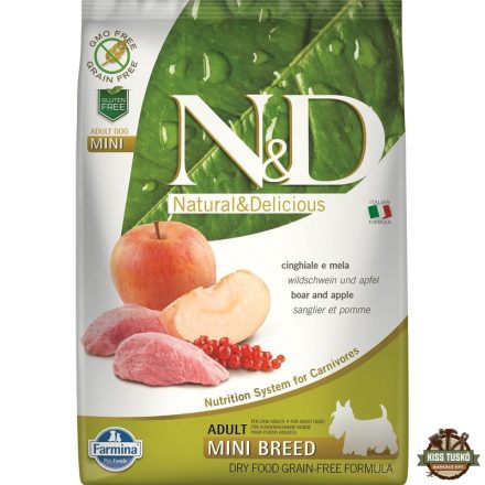 N&D Dog Prime Vaddisznó & alma Adult Mini 7kg