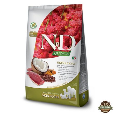N&D Quinoa Dog Skin & coat kacsa & kókusz adult medium & maxi 7kg