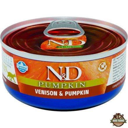 N&D Pumpkin Cat konzerv szarvas & sütőtök 80g