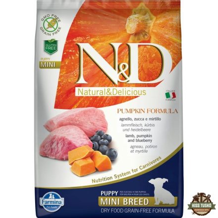 N&D Dog Grain Free bárány & áfonya sütőtökkel puppy mini 7kg