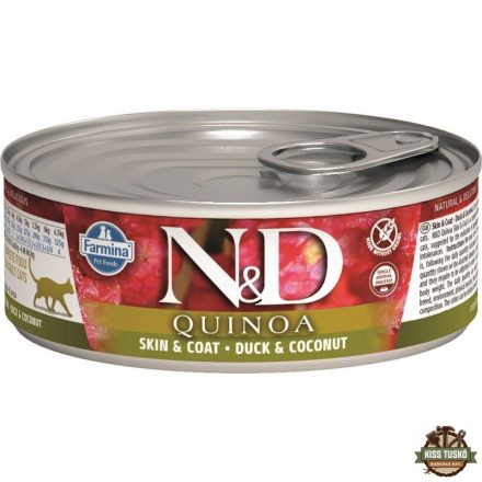 N&D Quinoa Cat konzerv kacsa & kókusz 80g