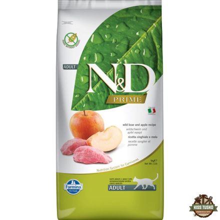 N&D Cat Prime vaddisznó & alma adult 10kg