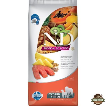 N&D Tropical Selection Dog Salmon Adult medium/maxi 10kg